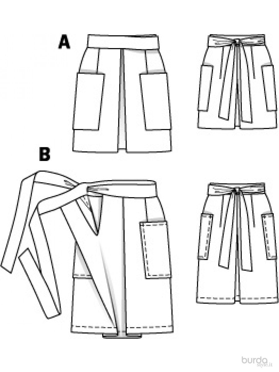 Юбка с запахом выкройка