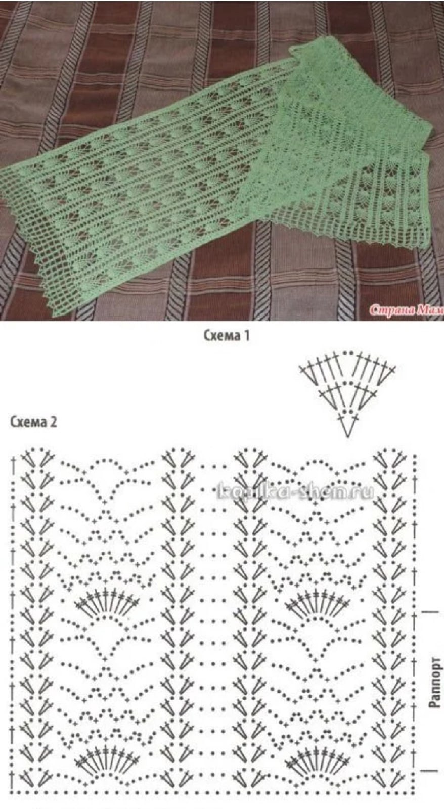 Вязание крючком палантины