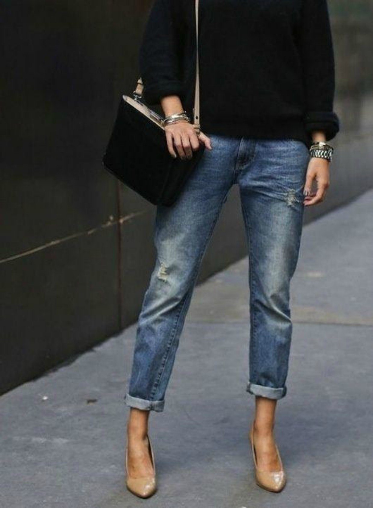 джинсы с туфлями женские фото