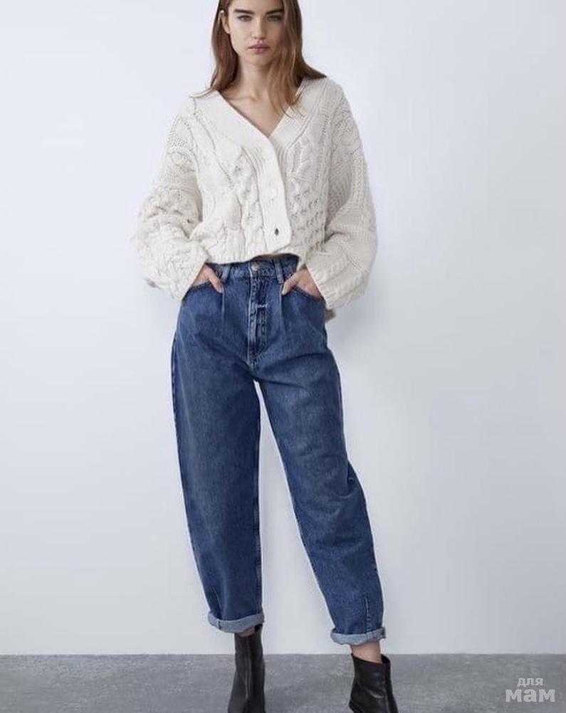 Джинсы слоучи Zara