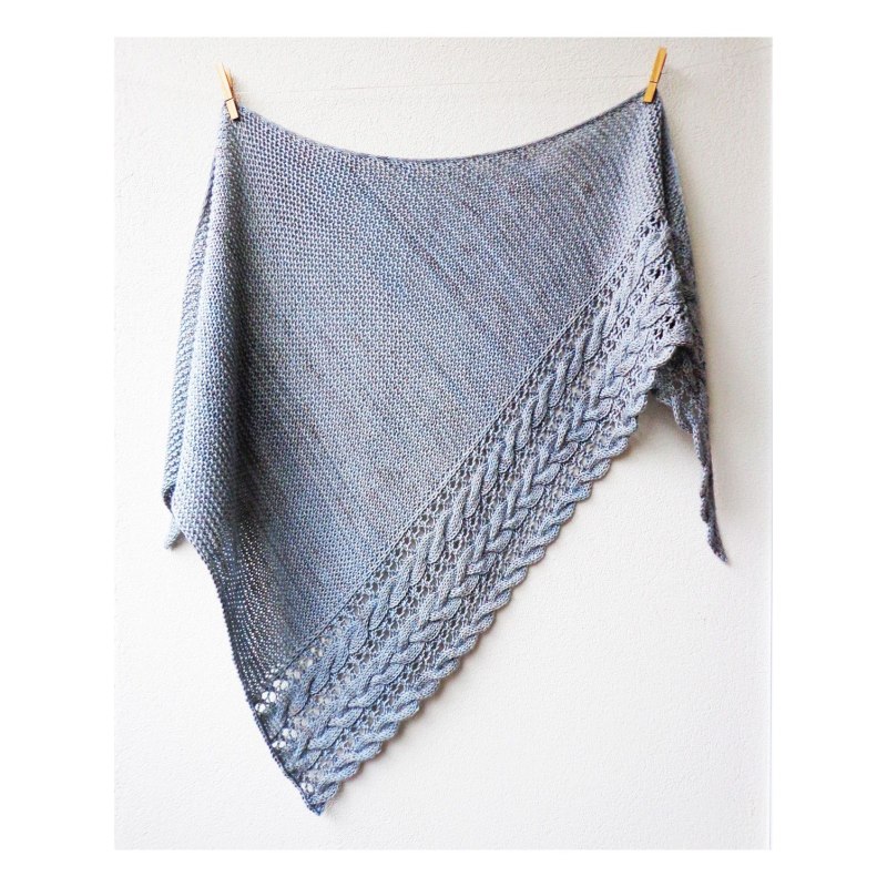 Шаль с листьями "Silverleaf" by Lisa Hannes.