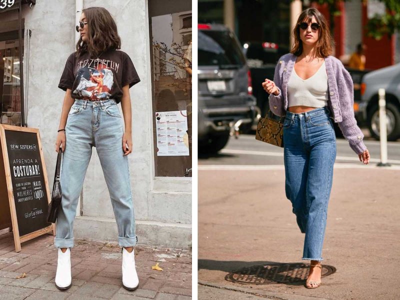 Джинсы Vintage Fit High Waist Denim