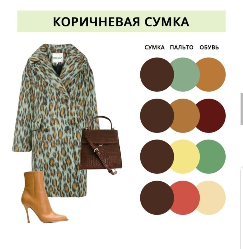 Сочетание цветов в верхней одежде