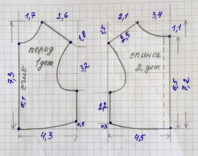 Выкройка платья для куклы Паола Рейна 32 см