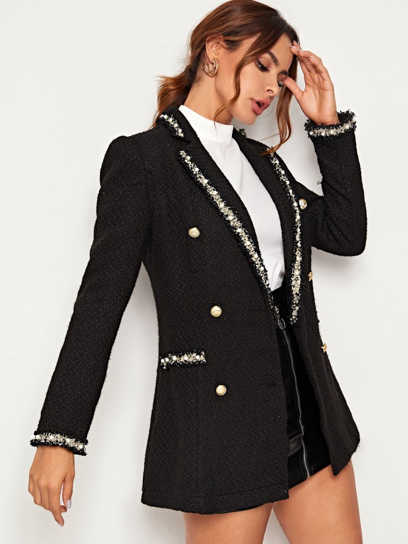 Укороченный твидовый жакет Zara
