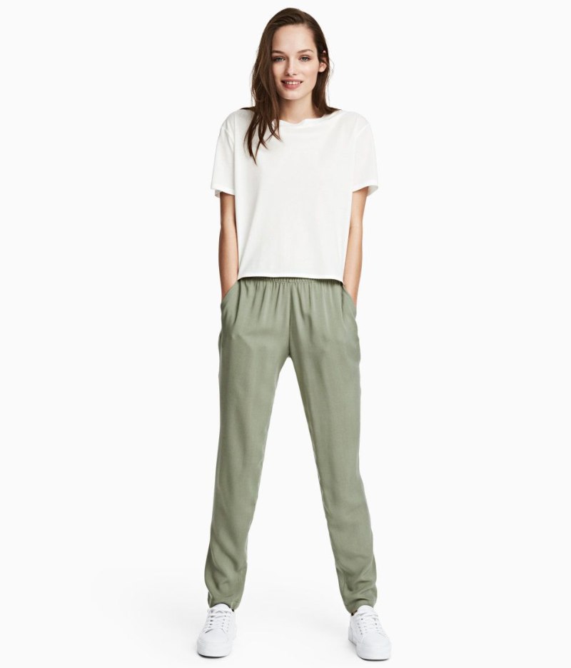 Брюки h&m женские хаки