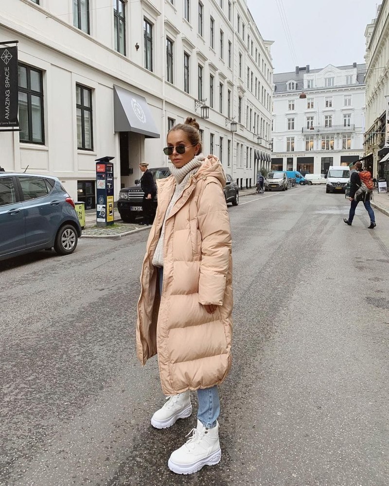 Длинный пуховик женский 2022 Oversize Celine