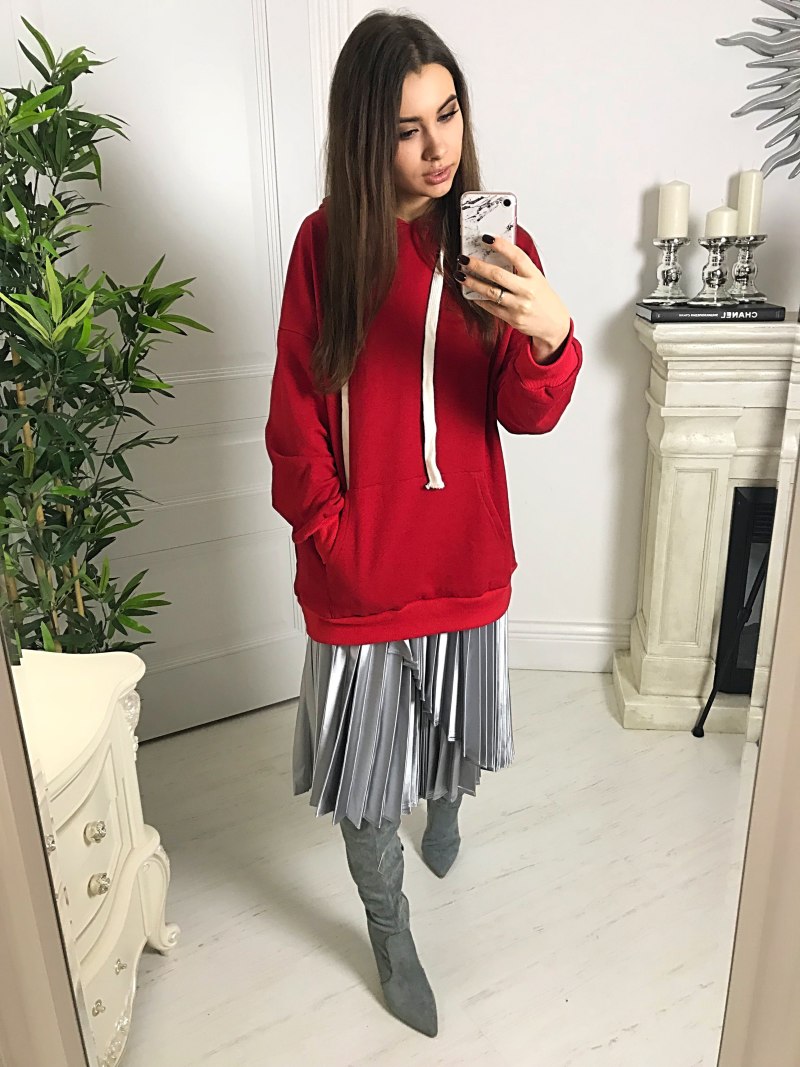 Свитшот с длинной юбкой