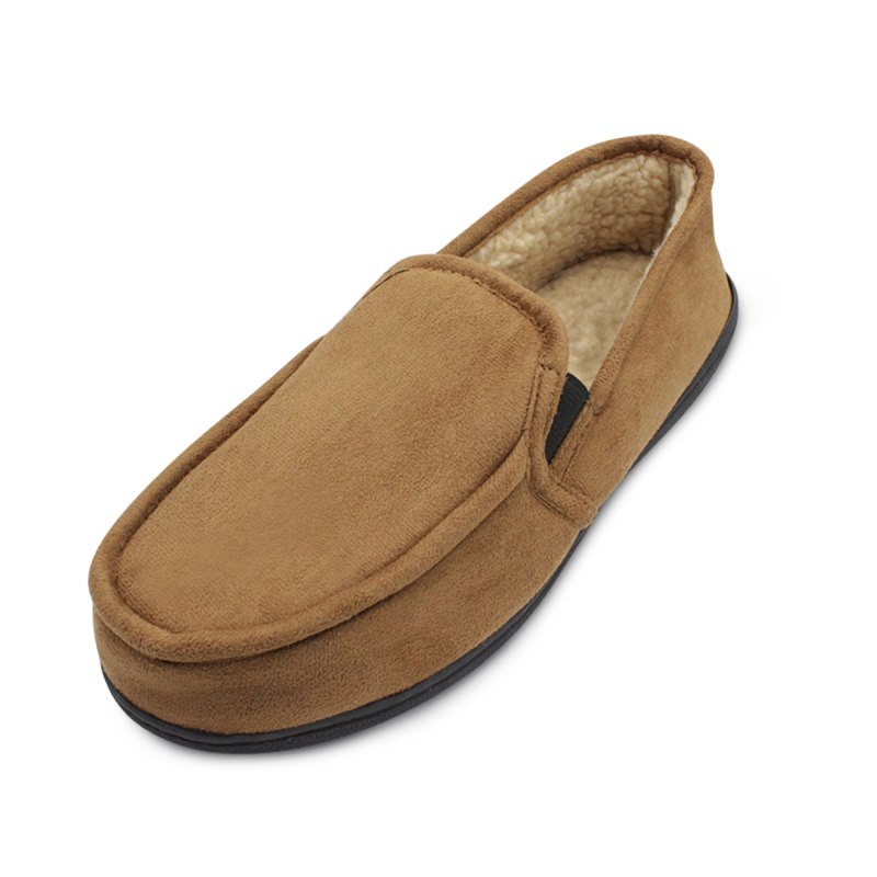 Men's Suede Moccasin Slippers