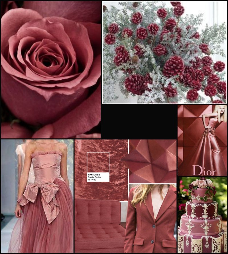 Pantone палитра пыльная роза