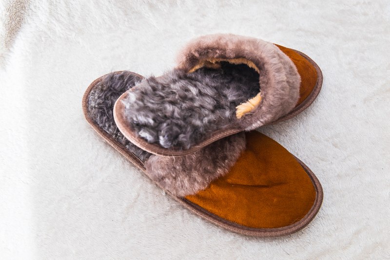 Чуни овчина оранж мех
