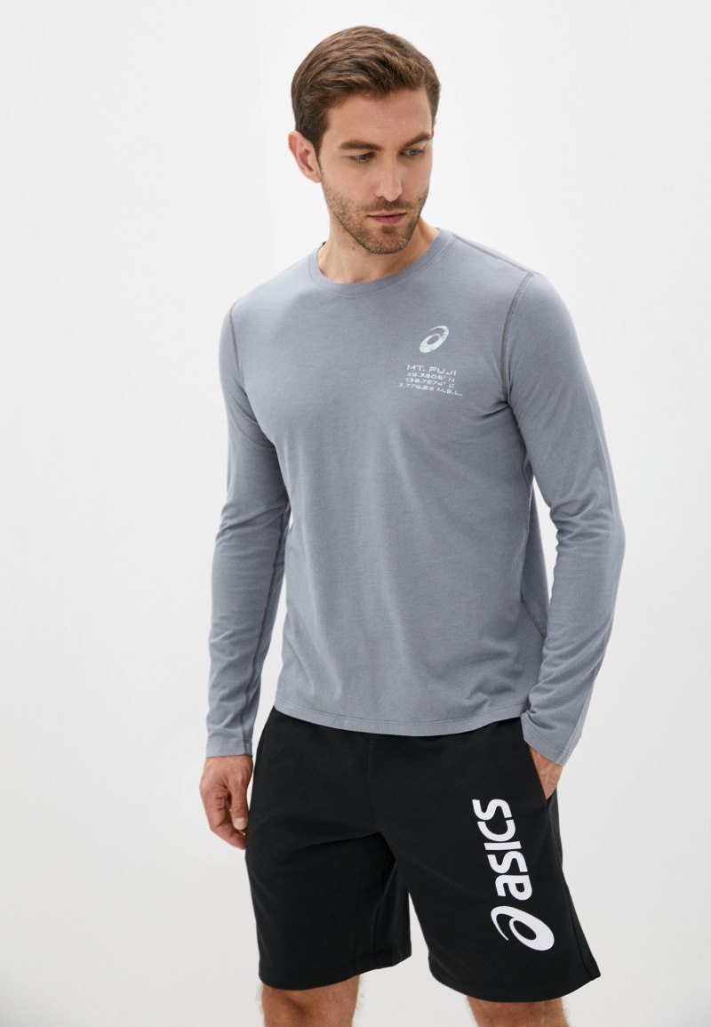 Серый лонгслив ASICS женский