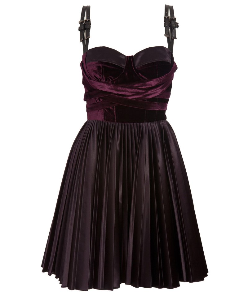 Purple Velvet Dress
