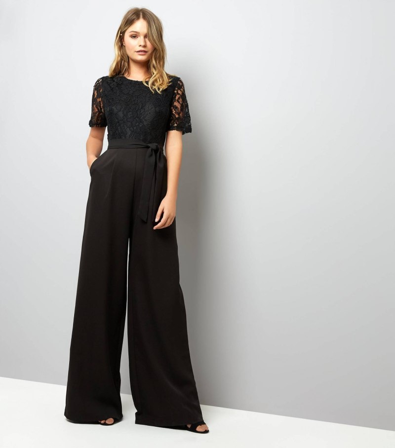 Брюки палаццо total Black
