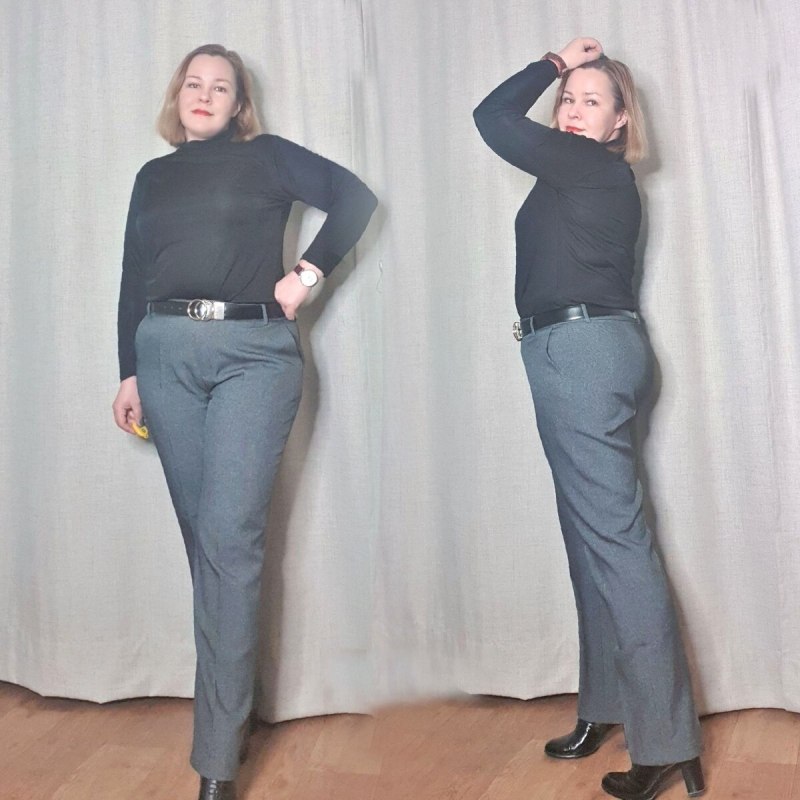 Широкие бедра классические брюки
