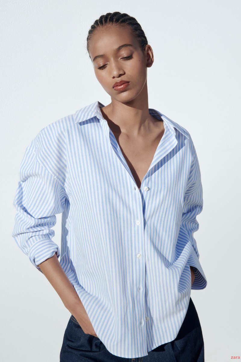 Zara белая рубашка