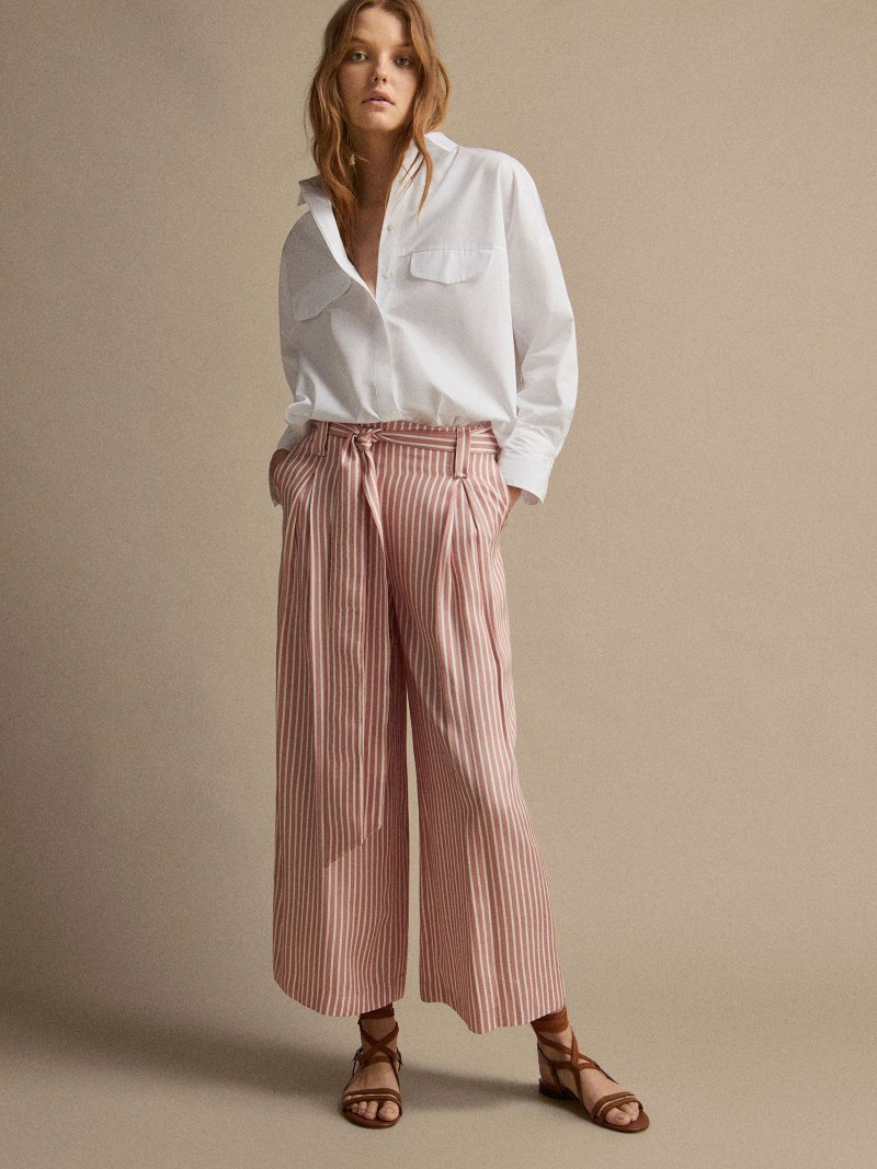 Брюки палаццо massimo Dutti