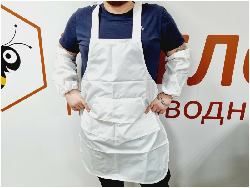 Халат с нарукавниками
