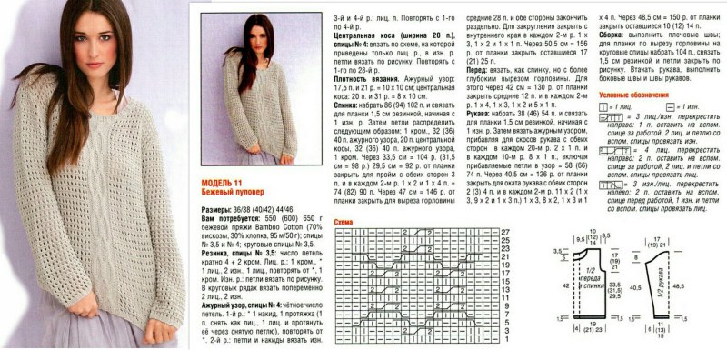 Модели вязаных свитеров из мохера спицами для женщин схемы