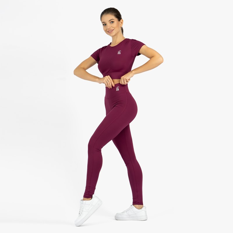 Лосины бордо kslbor kamar Fit