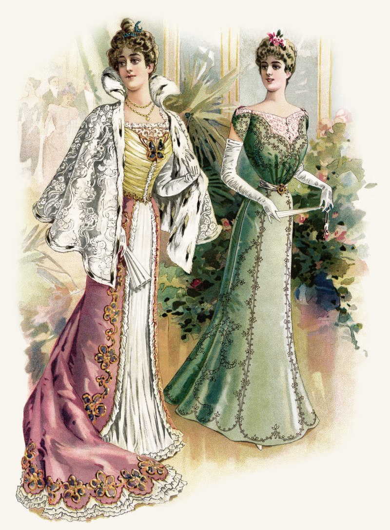Платья эпохи Модерна 1905-1910