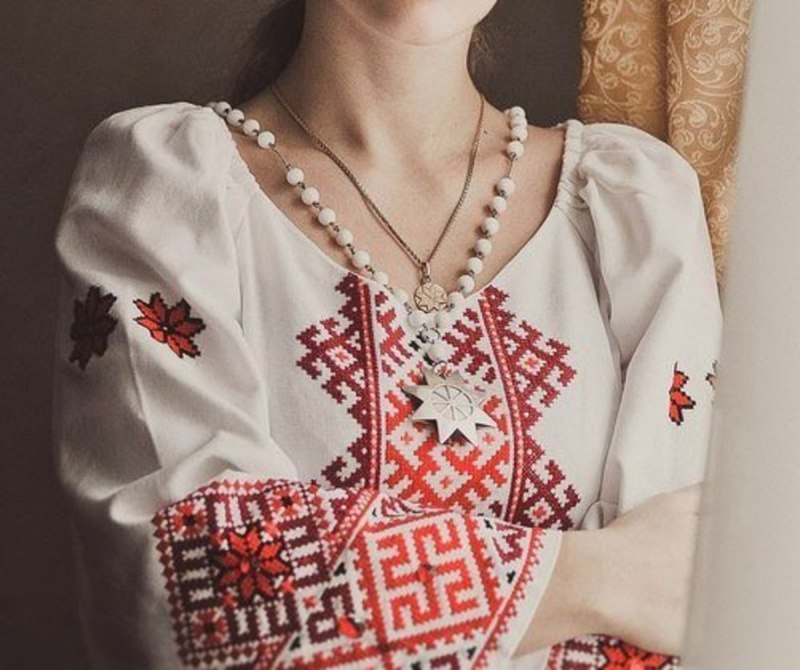Славянская обережная вышивка рубаха