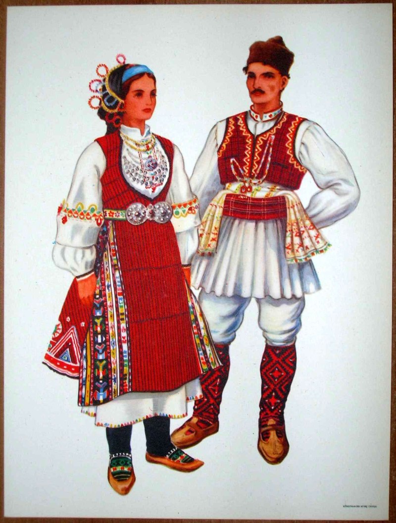 Национальный костюм македонцев