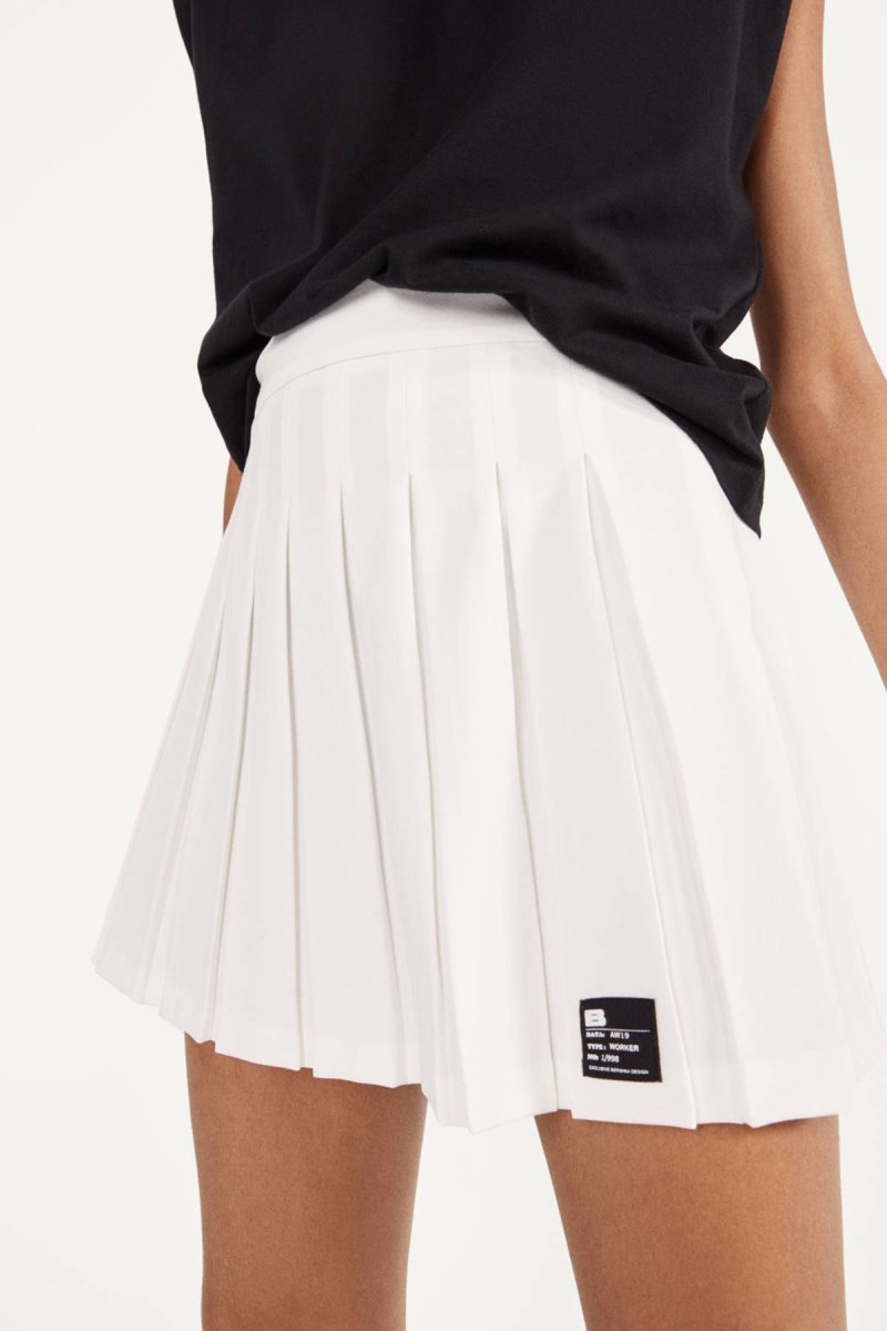 Белая теннисная юбка бершка