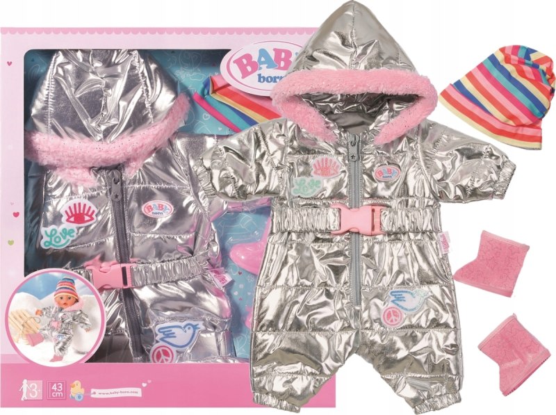 Zapf Creation Baby born 826-942 бэби Борн одежда зимний комбинезон Делюкс