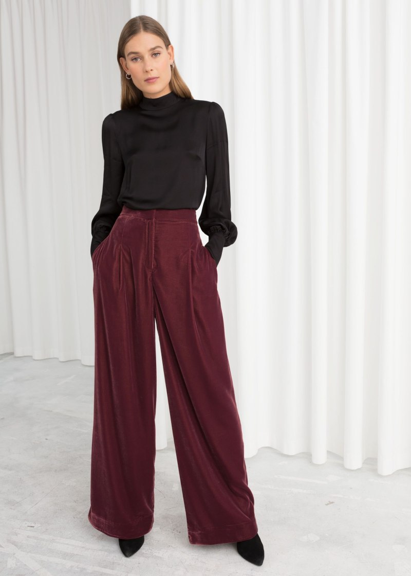 Брюки палаццо massimo Dutti
