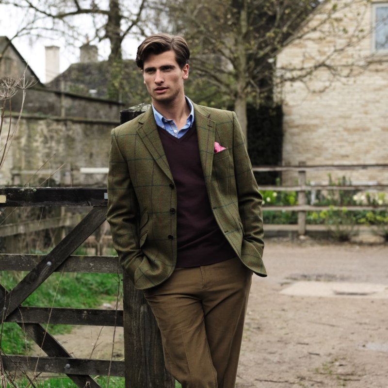 Твидовый пиджак Harris Tweed