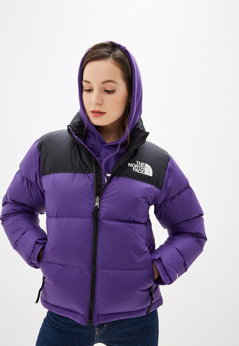 Куртка the North face 700 фиолетовая