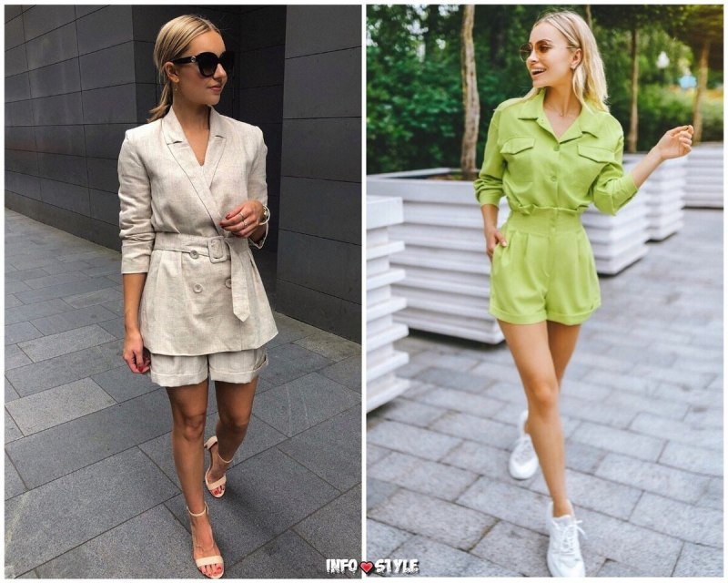 Модные летние костюмы для девушек