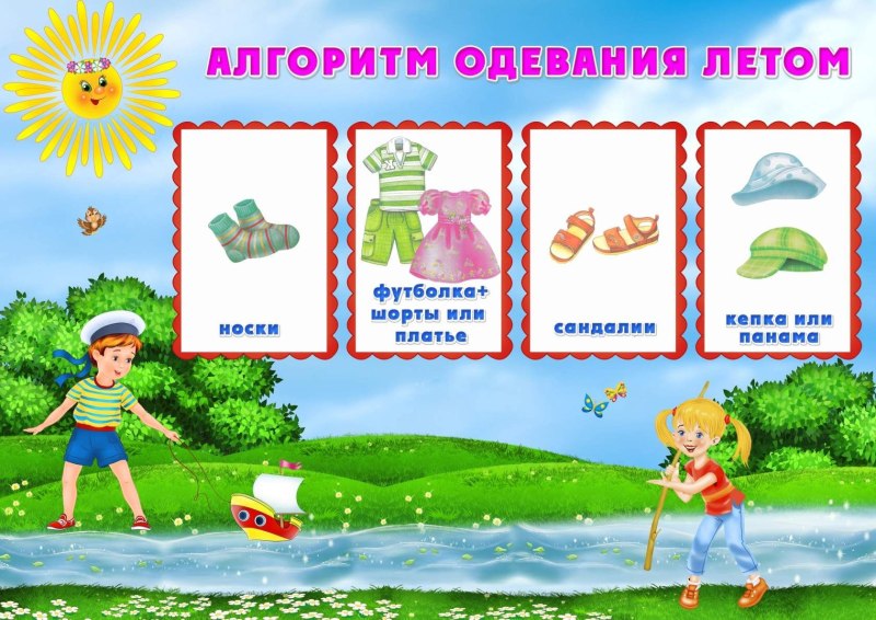 Алгоритм одевания летом