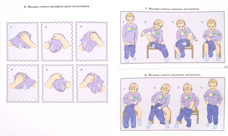 Порядок одевания в детском саду в картинках