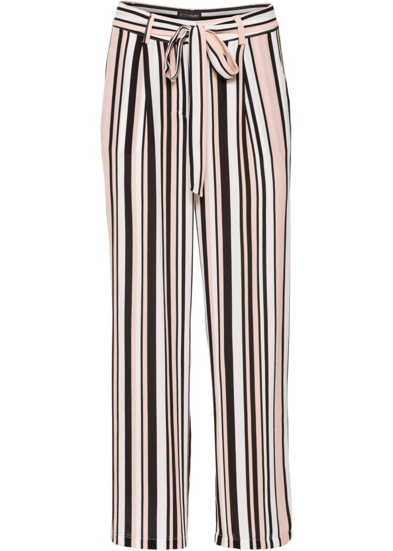 Летние брюки в полоску женские