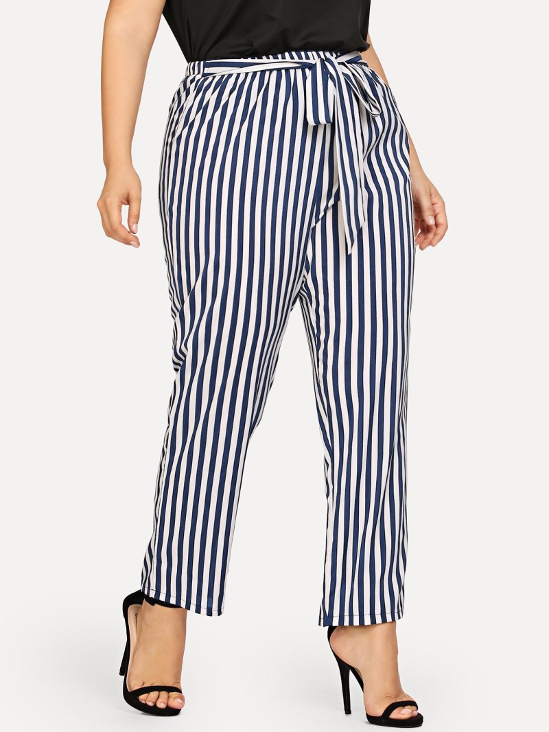 Полосатые штаны женские