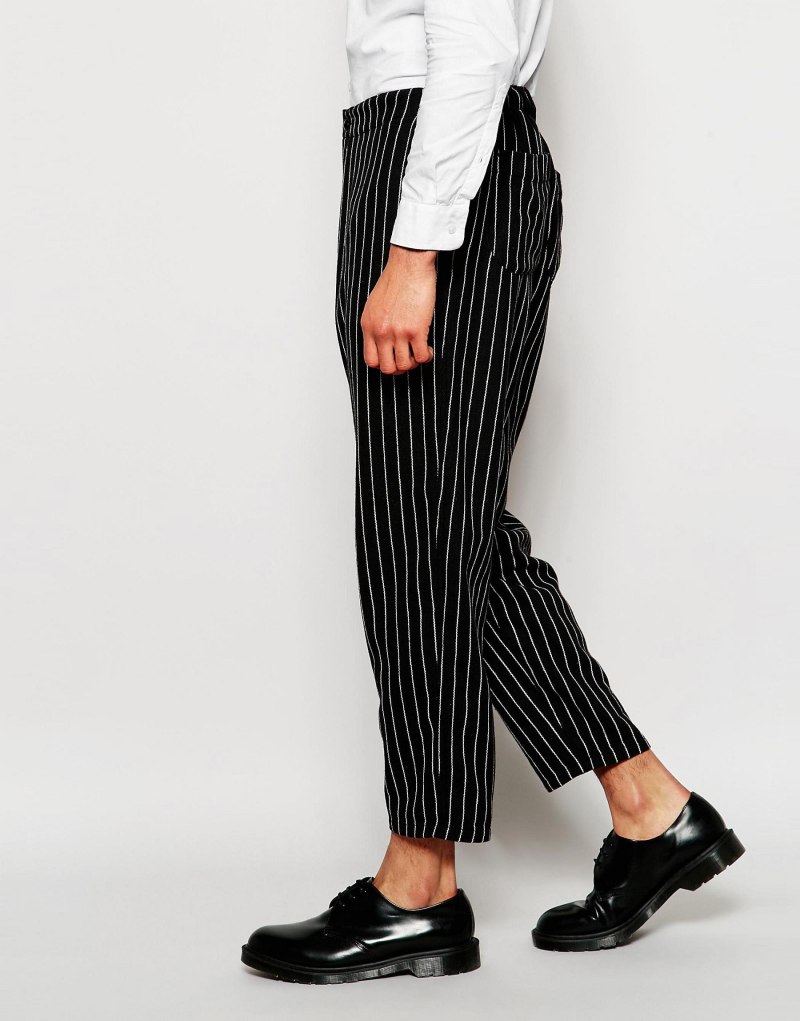 Штаны в полоску женские