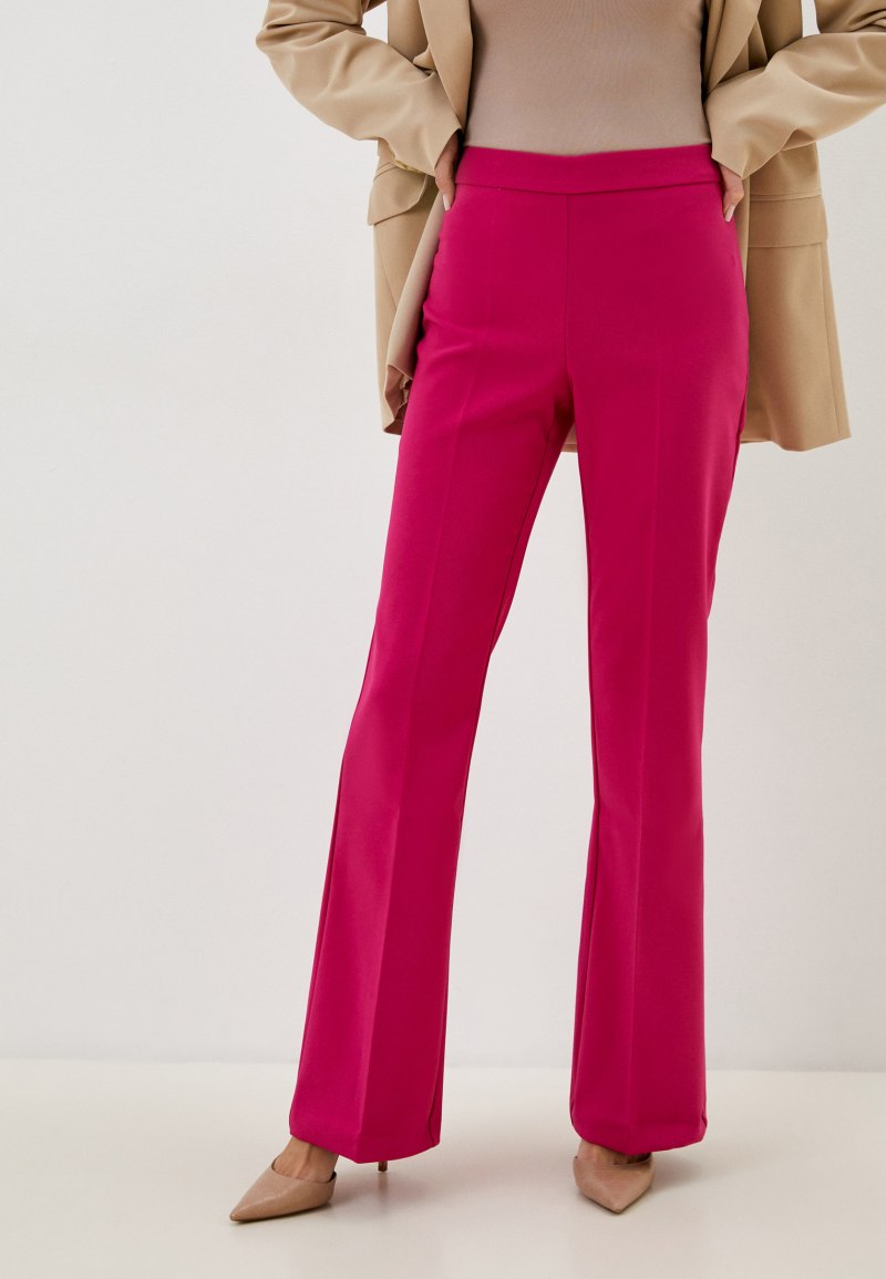 Брюки фуксия с черным