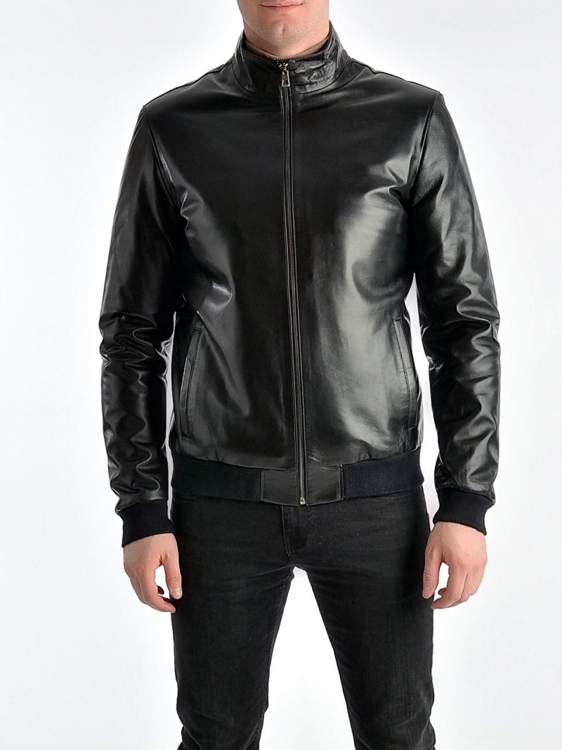 Кожаная куртка мужская Весна осень