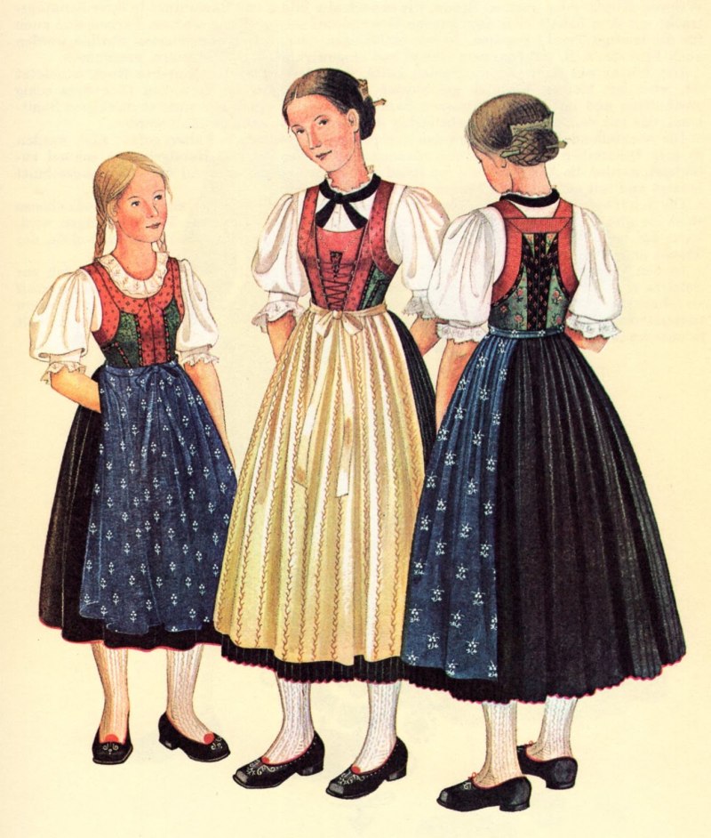 Австрийский национальный костюм дирндль