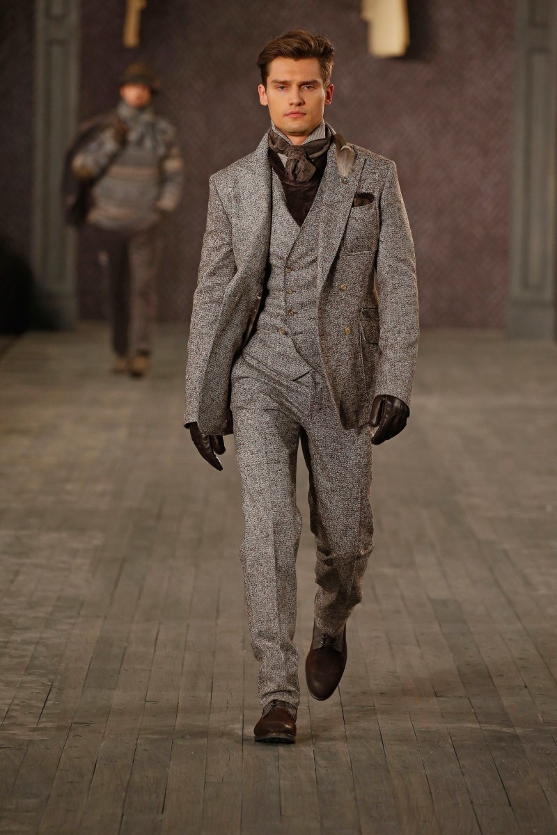 Твидовый костюм мужской тройка