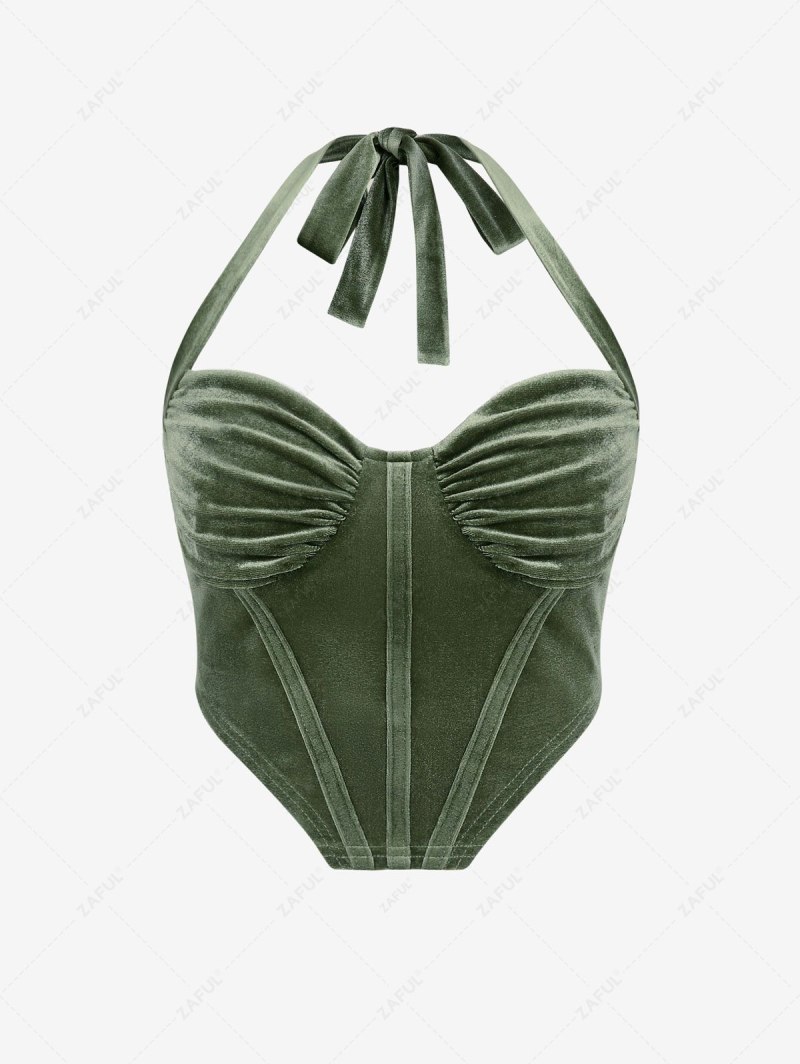 Топ бюстье из бархата