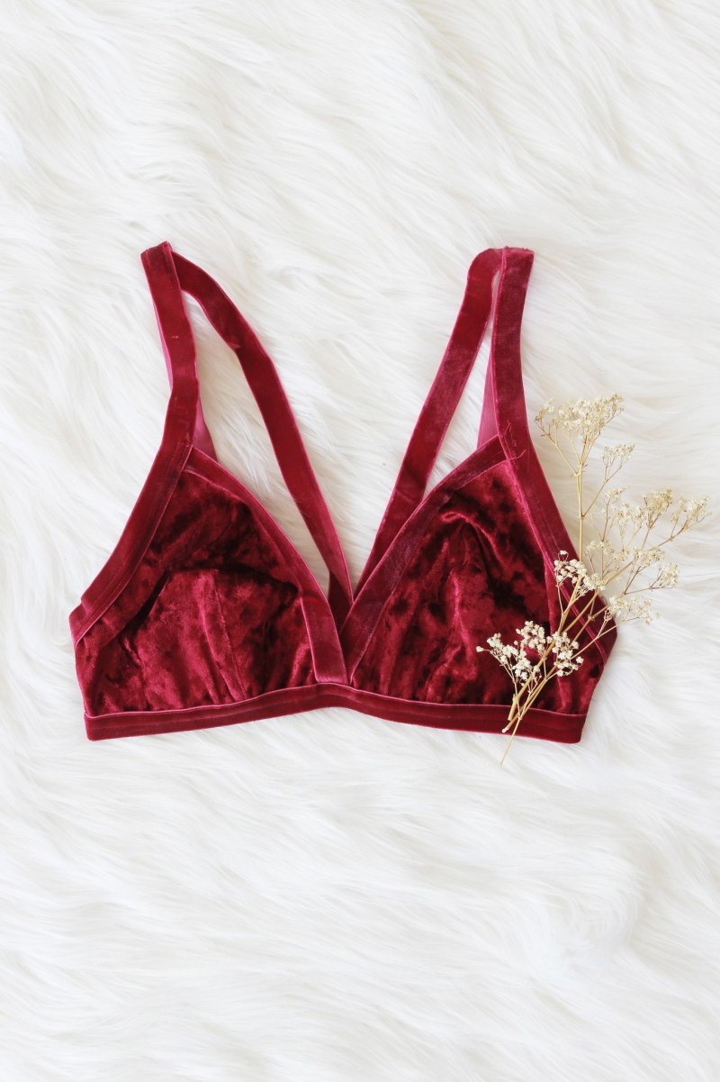 Бюстье из бархата