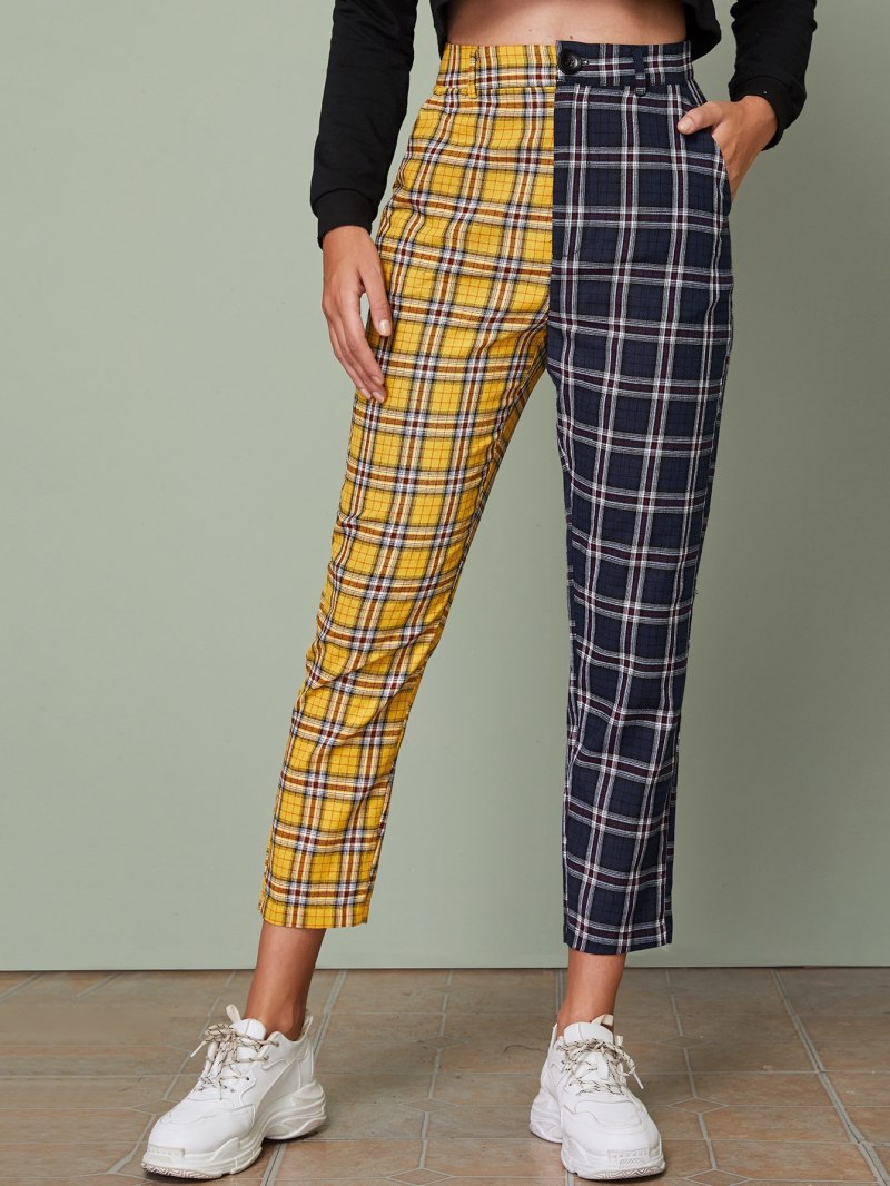 Брюки в клетку