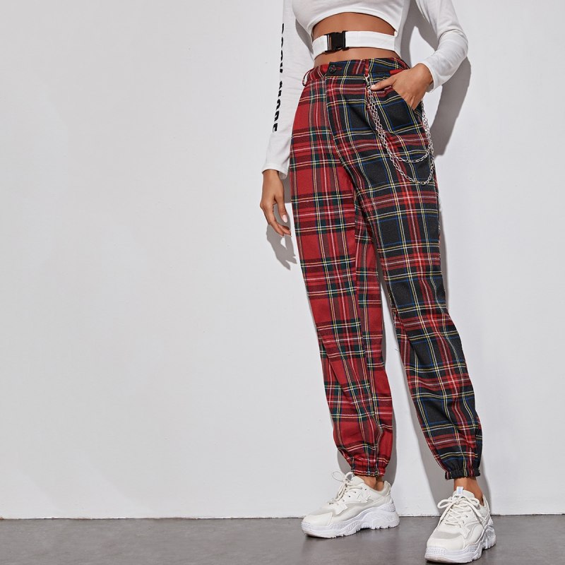 Брюки в клетку Шеин