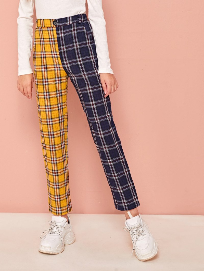 Школьные штаны в клетку