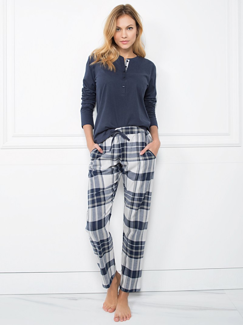 Пижамные брюки в клетку