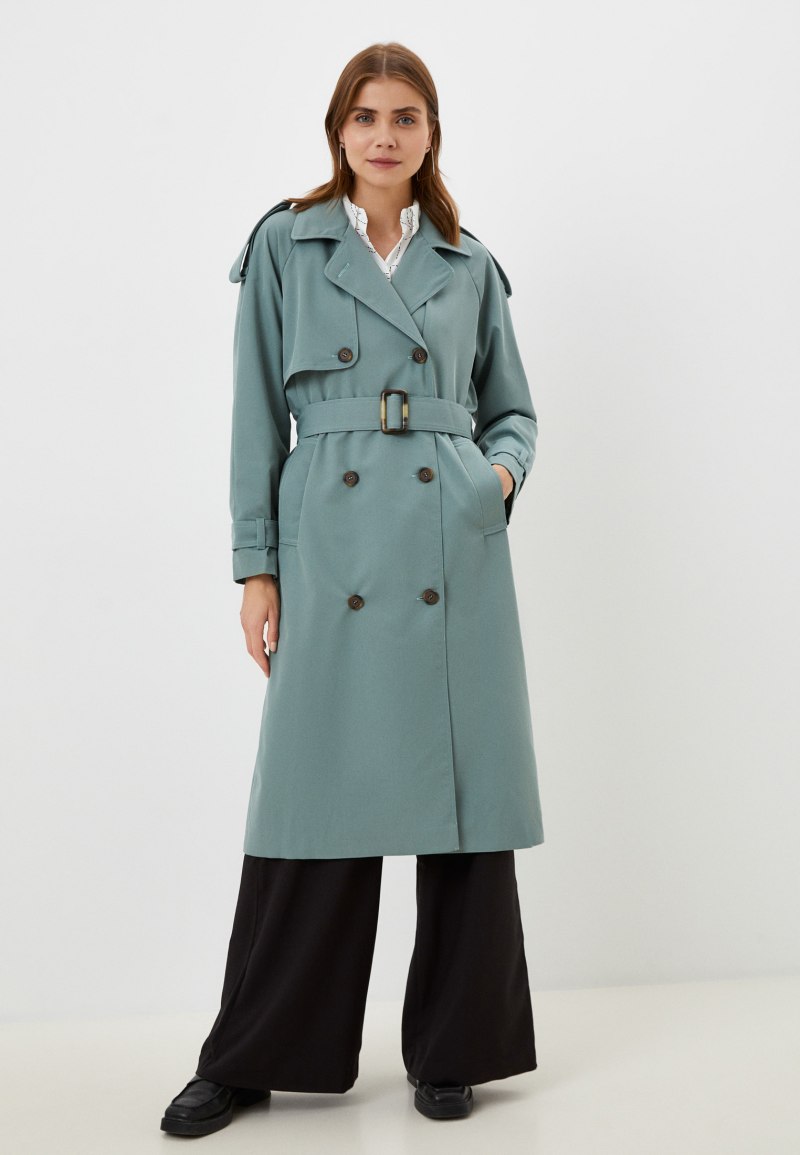 Плащ женский бирюзовый