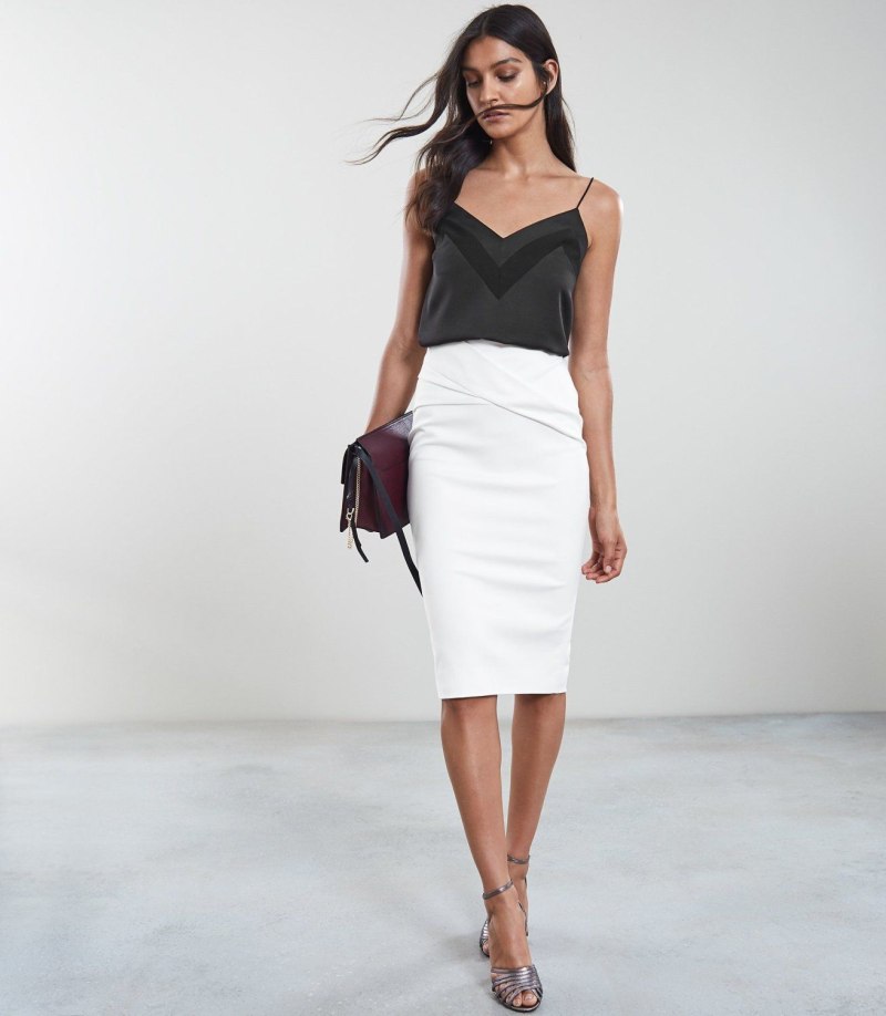 Юбка карандаш с завышенной талией